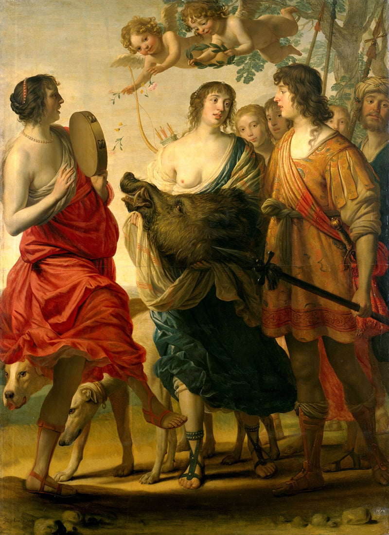 Méléagre ja Atalante - Gerrit van Honthorst