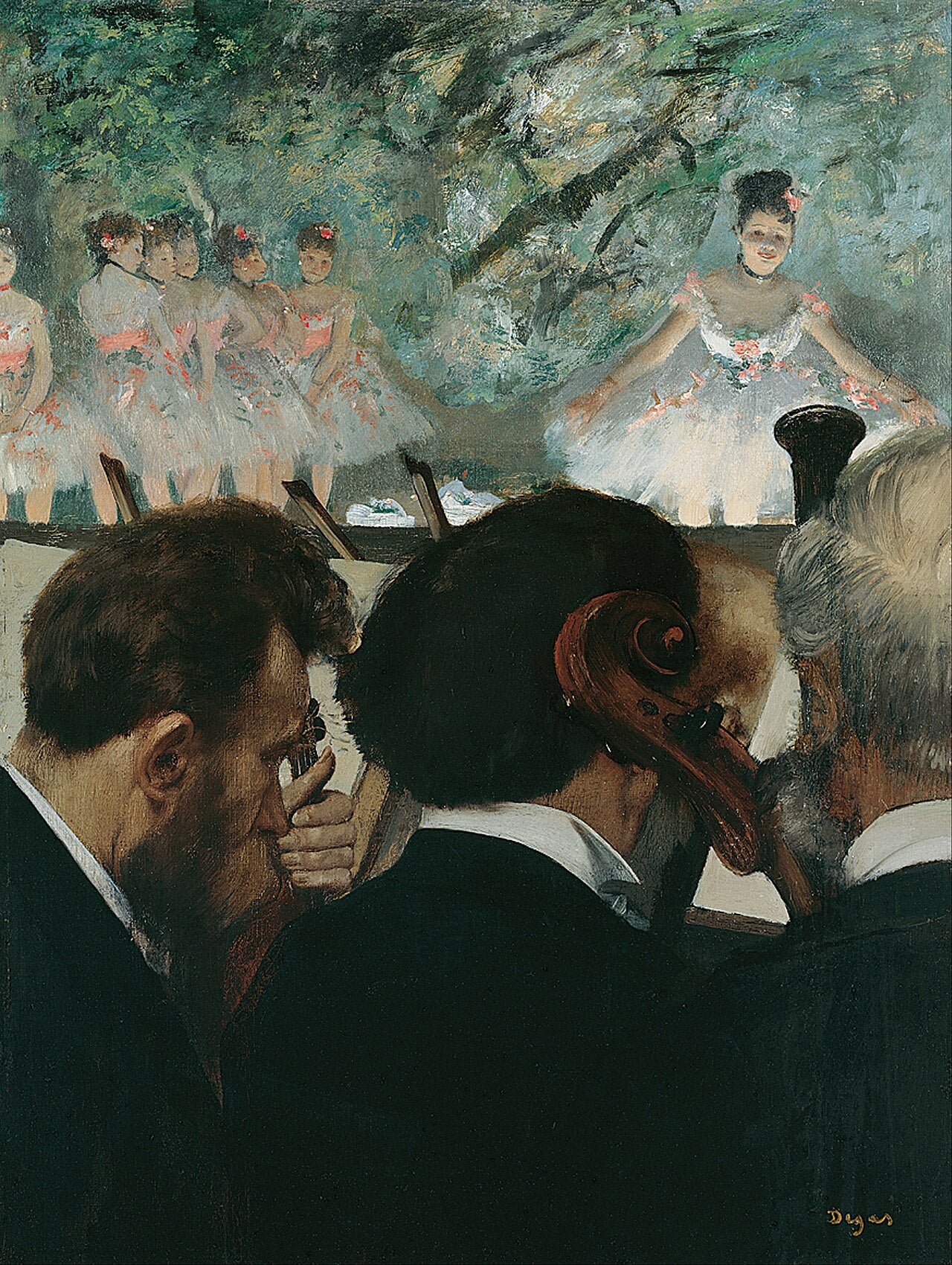 Soittajat orkesterissa - Edgar Degas