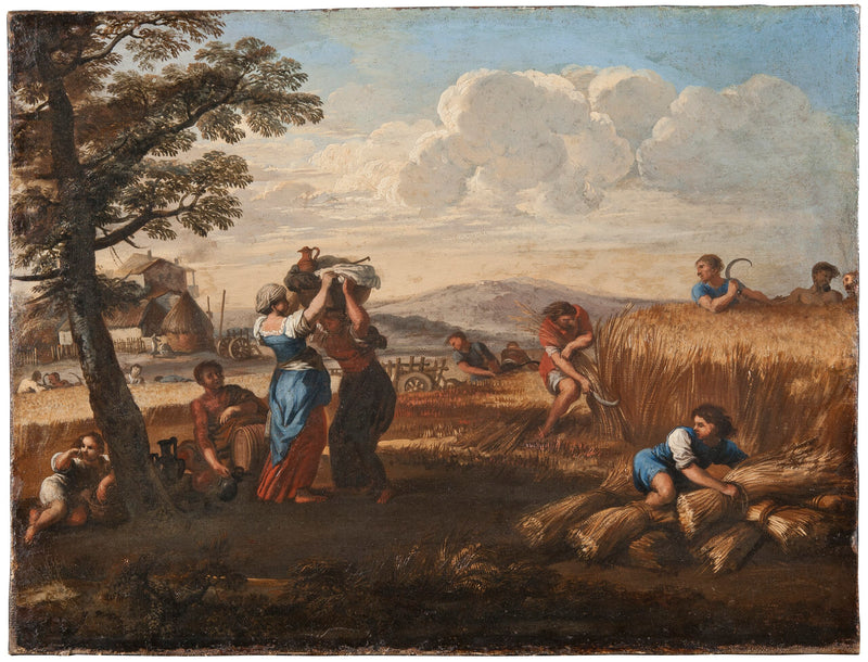 Maisema sadonkorjuulla - Pietro da Cortona
