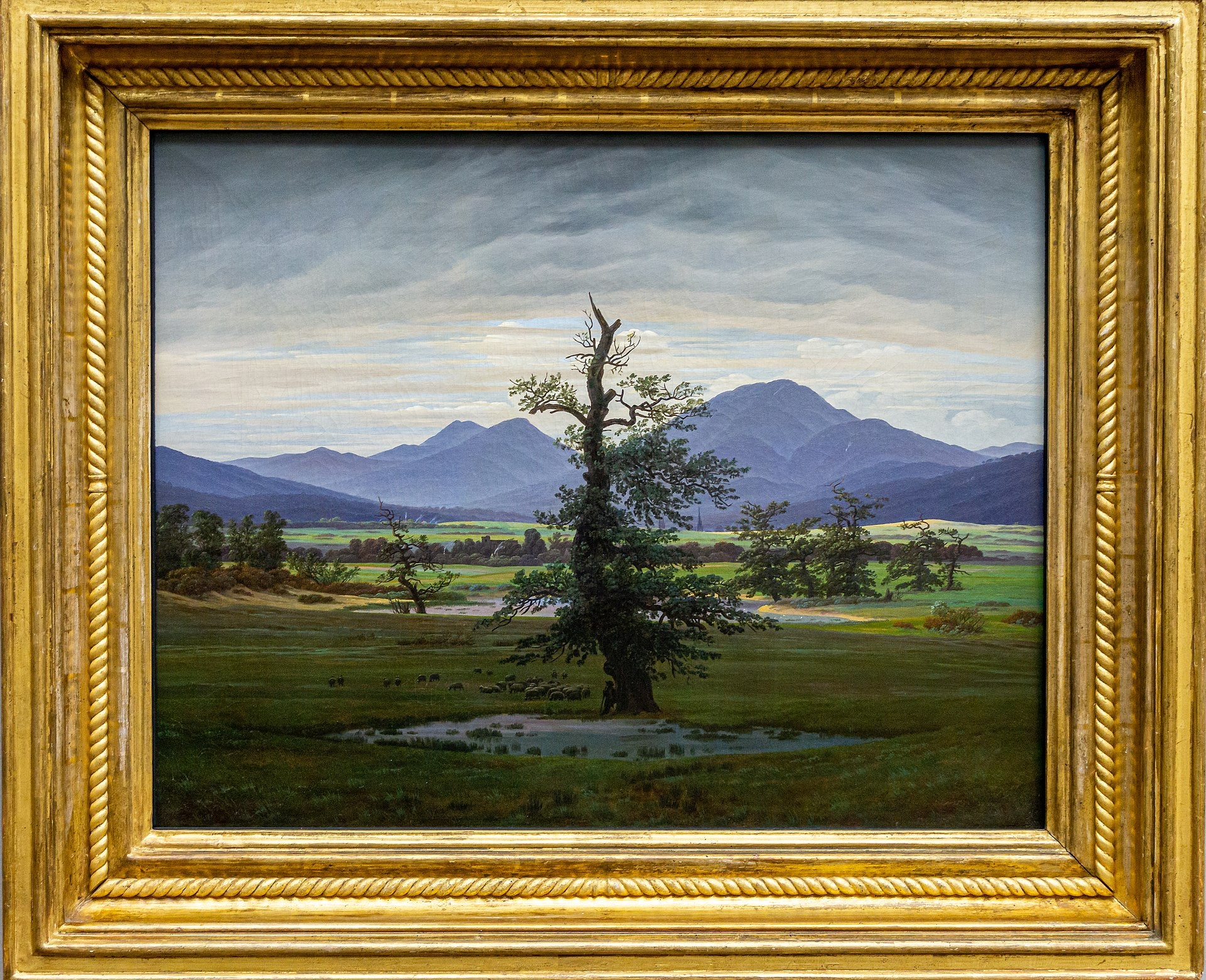 Maaseutumaisema, aamulla - Caspar David Friedrich