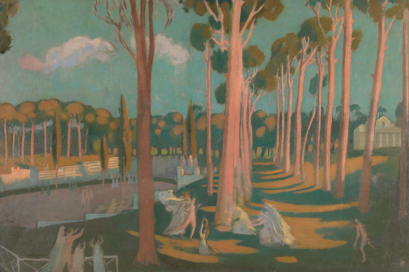 Klassinen maisema hahmoilla - Maurice Denis