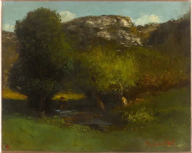 Jura-maisema - Gustave Courbet