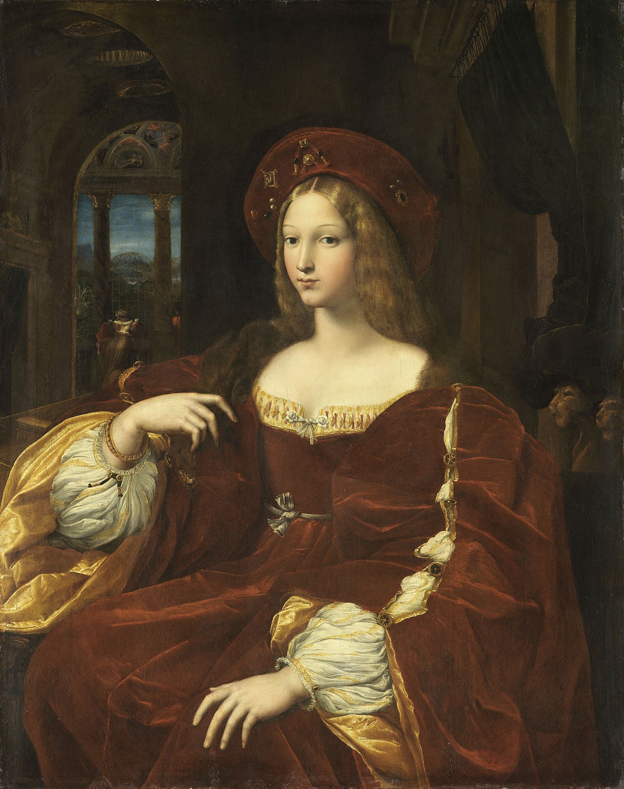 Reproduction du tableau « Portrait d'Isabelle de Requesens, vice-reine de Naples - Raphaël Sanzio » par Alpha Reproduction en peinture à l’huile
