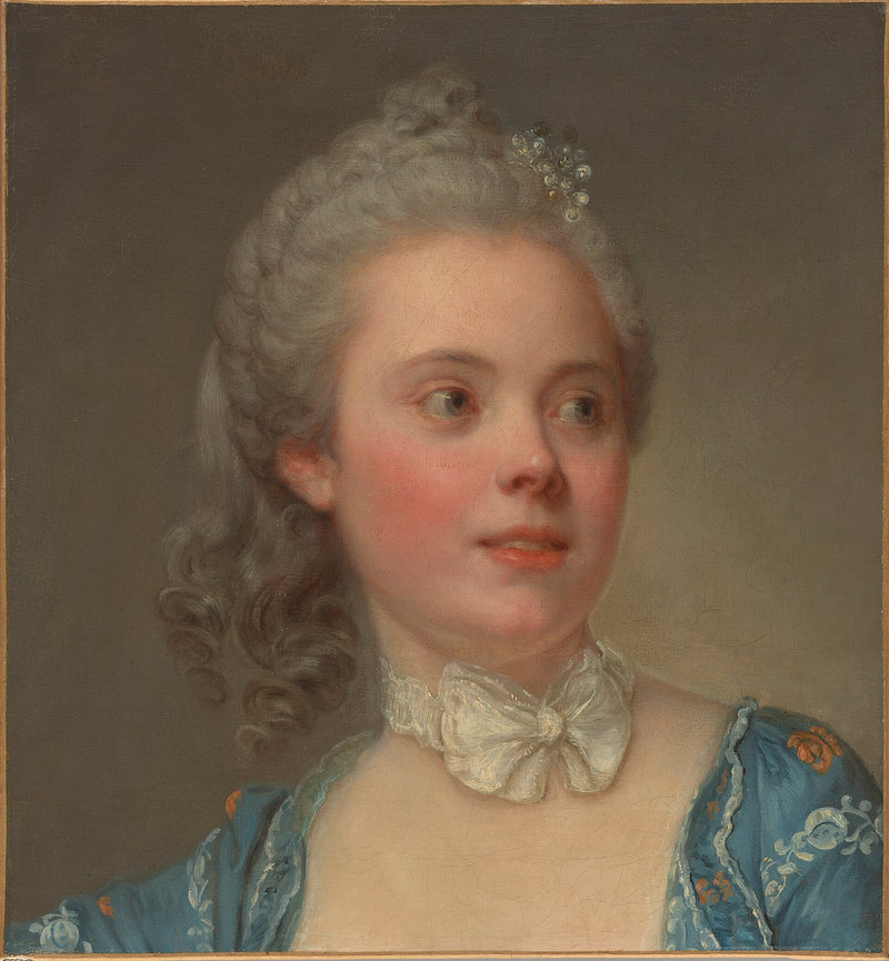 Nuoren naisen muotokuva - Jean-Baptiste Greuze