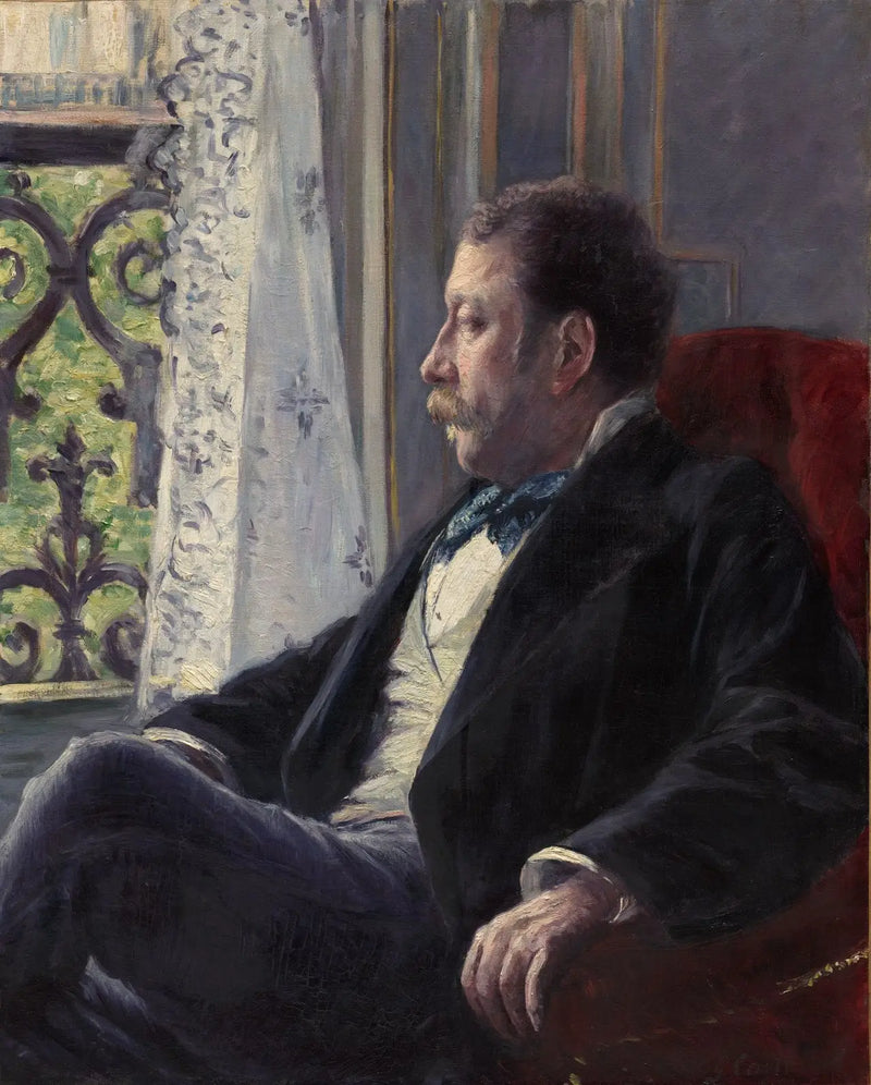 Miehen muotokuva - Gustave Caillebotte