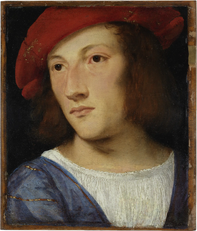 Nuoren miehen muotokuva. - Titian