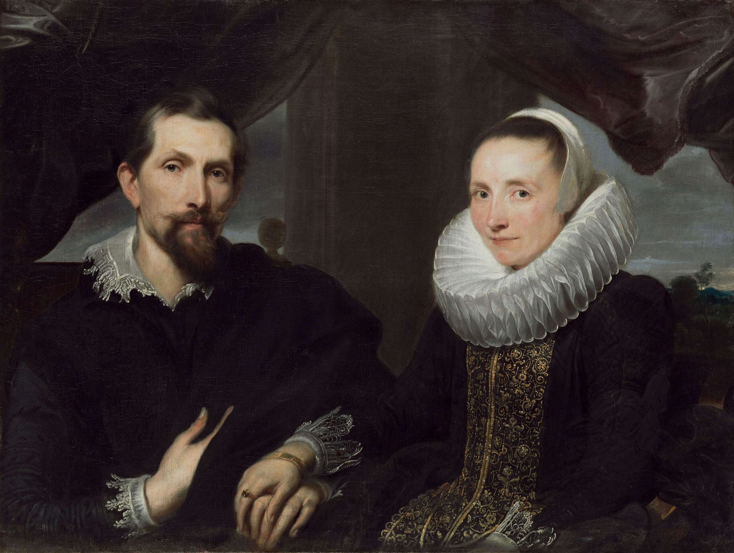 Portrait de Frans Snyders et de sa femme - Antoine van Dyck