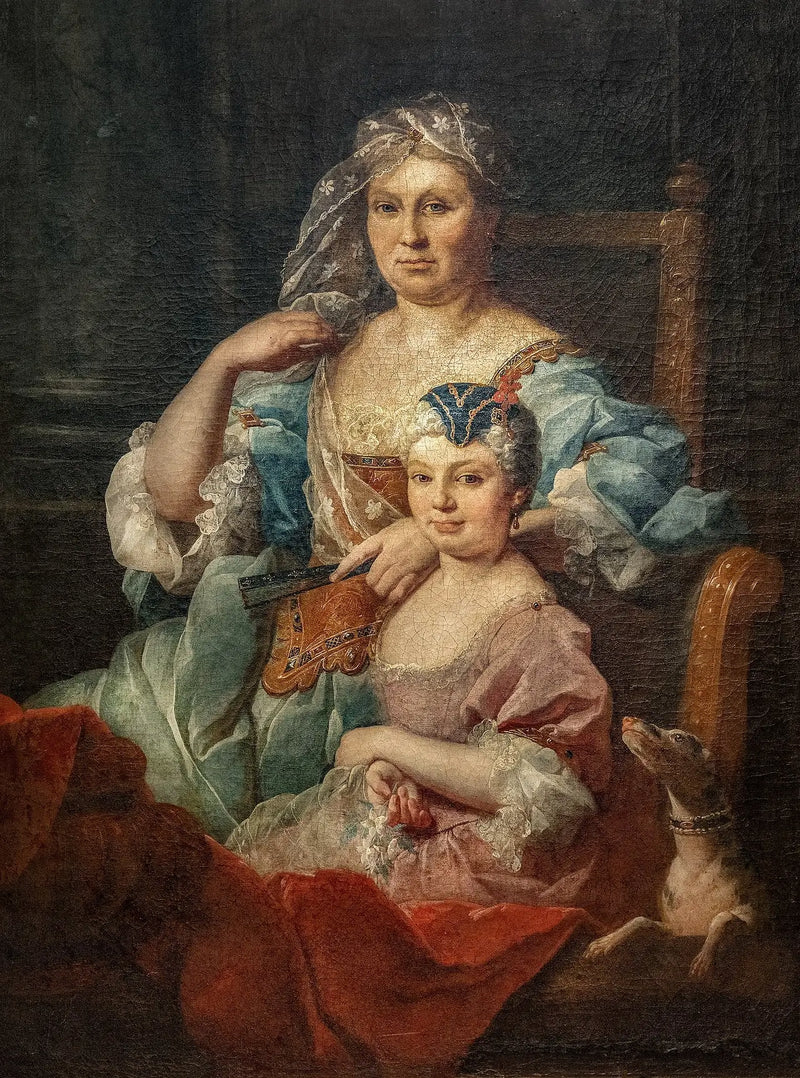 Madame Poulhariez'n ja hänen tyttärensä Anne - Pierre Subleyras