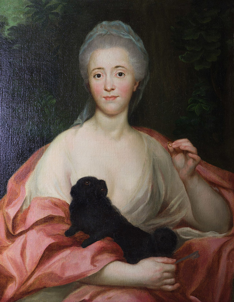 Mariana de Silva-Bazán ja Sarmiento - Anton Raphael Mengs - Muotokuva