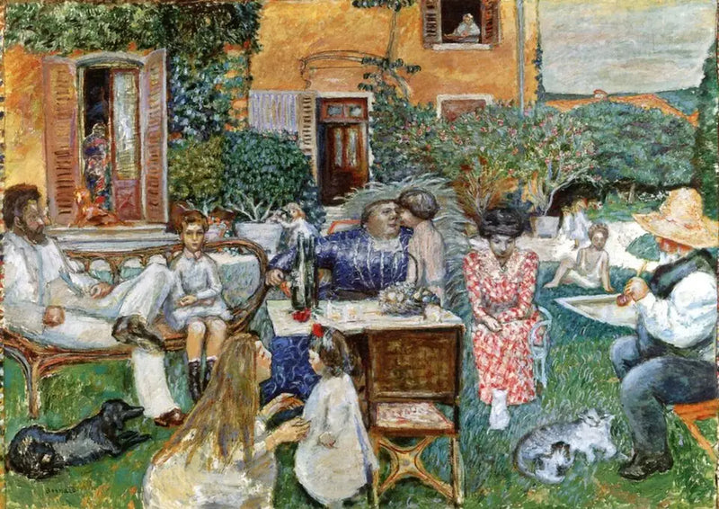 Terrasse-perheen muotokuva - Pierre Bonnard