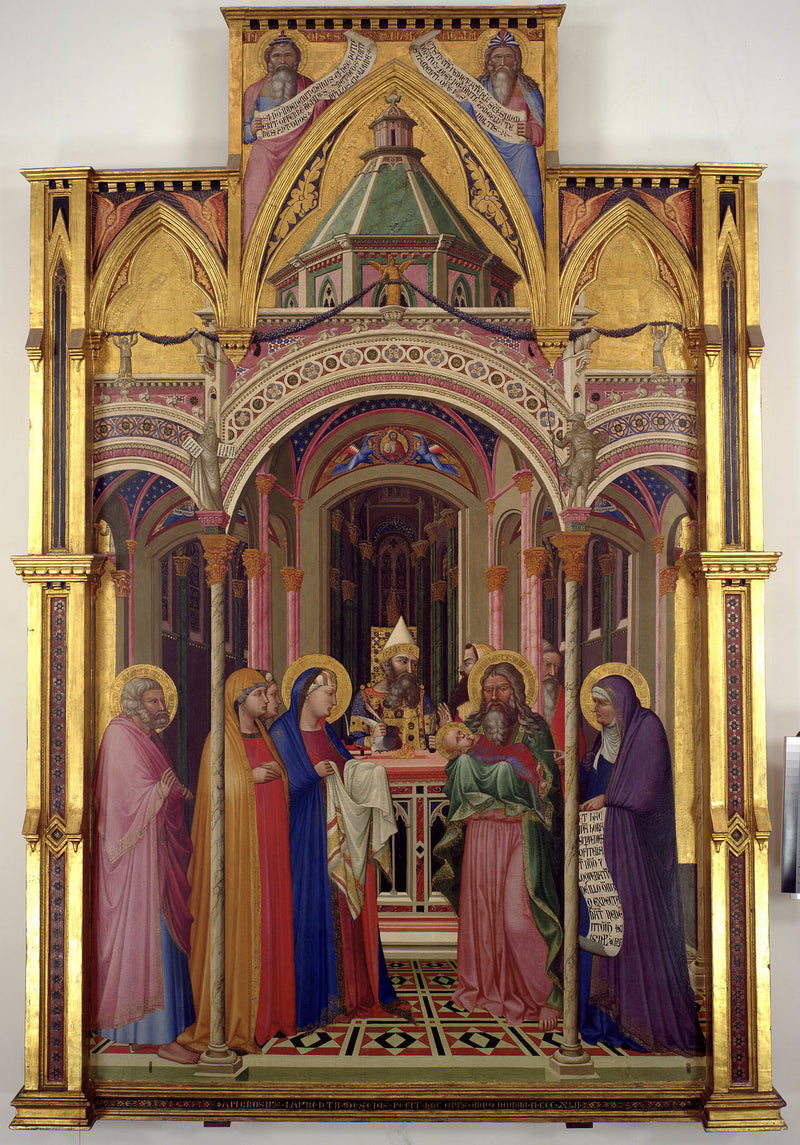 Jeesuksen esittely temppelissä - Ambrogio Lorenzetti