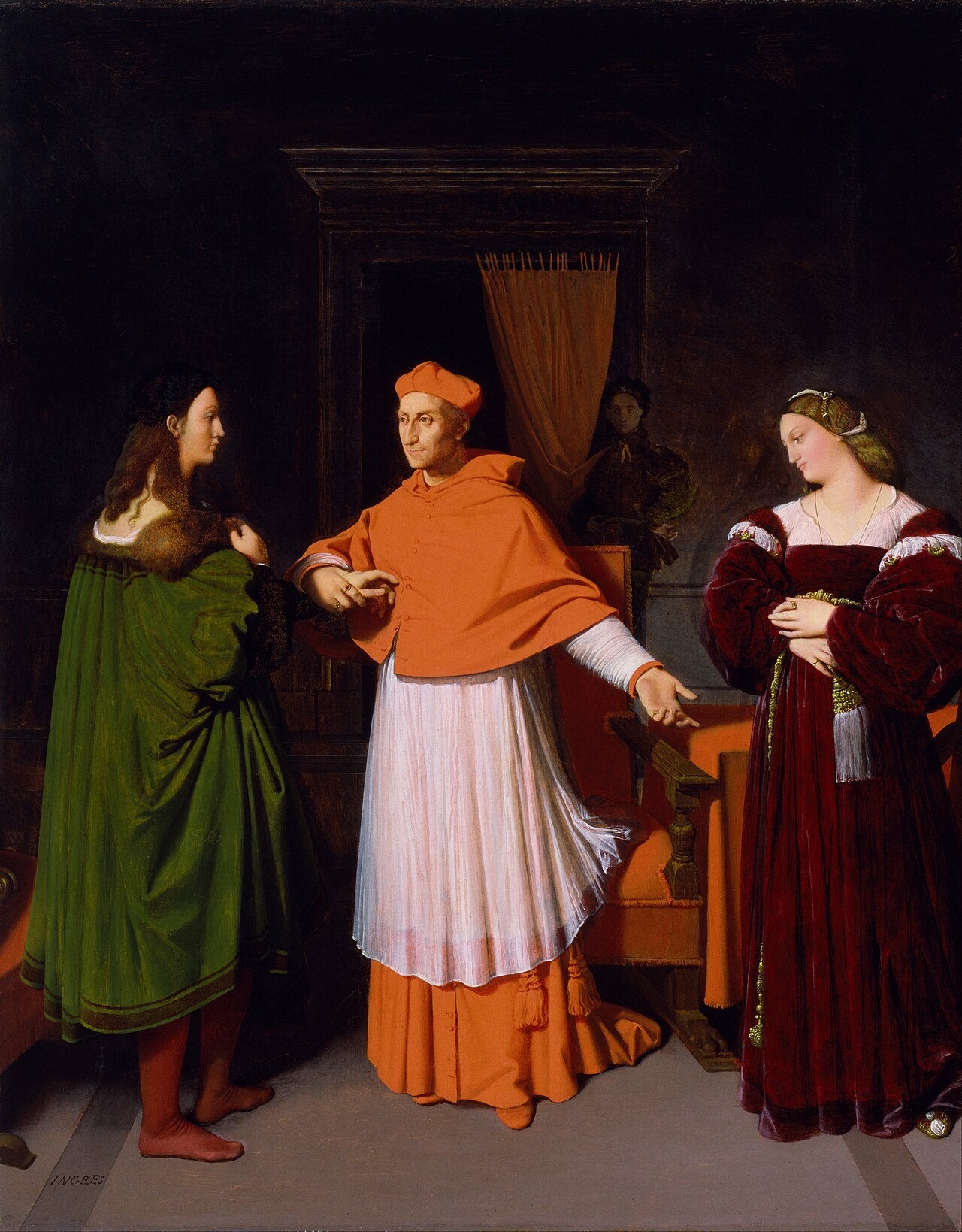 Raphael ja kardinaali Bibbienan sisarenpoika - Jean-Auguste-Dominique Ingres