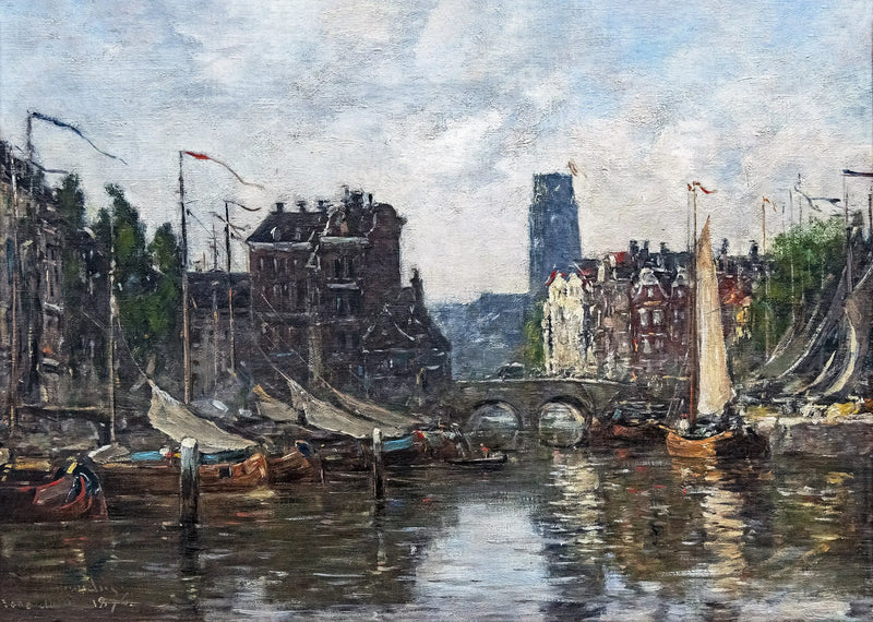 Rotterdam, pörssinsilta - Eugène Boudin