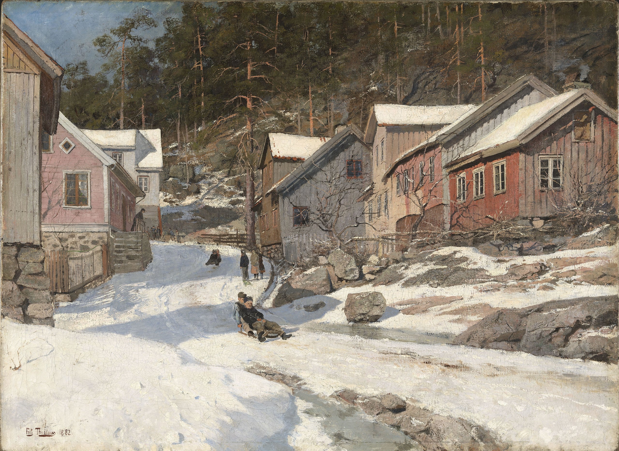 Krager Street - Frits Thaulow