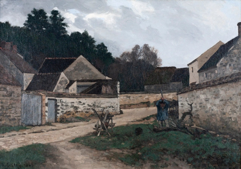 Kylätie Marlotessa, lähellä Fontainebleauta - Alfred Sisley