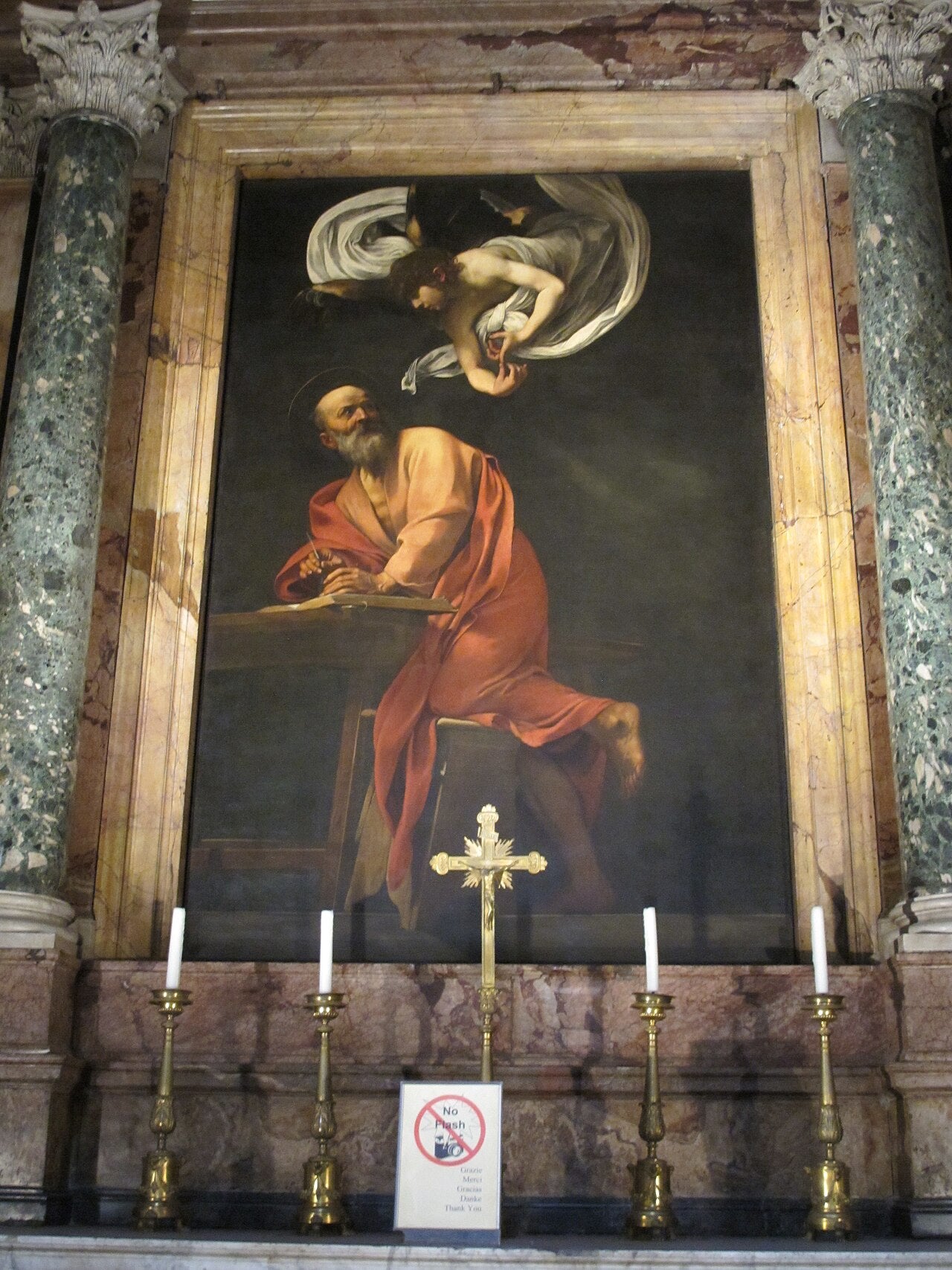 Pyhä Matteus ja Enkeli - Caravaggio