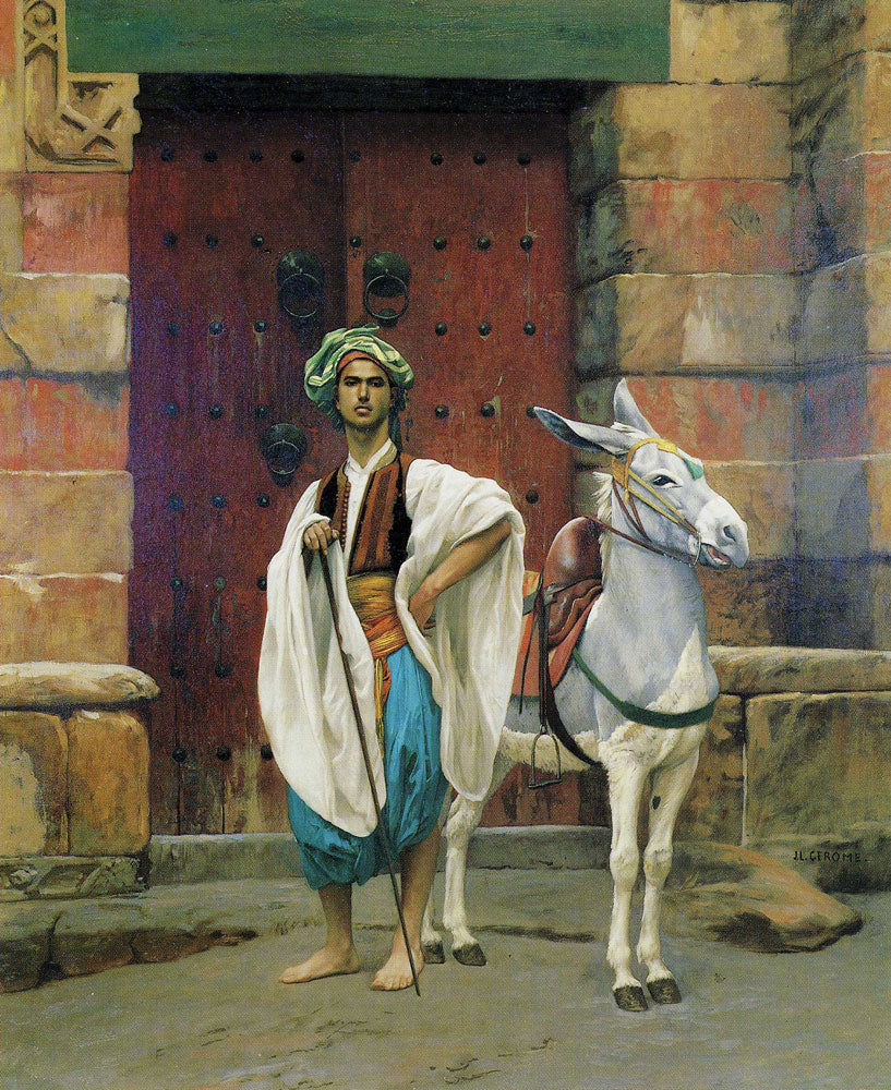 Saïs ja hänen aasin - Jean-Léon Gérôme