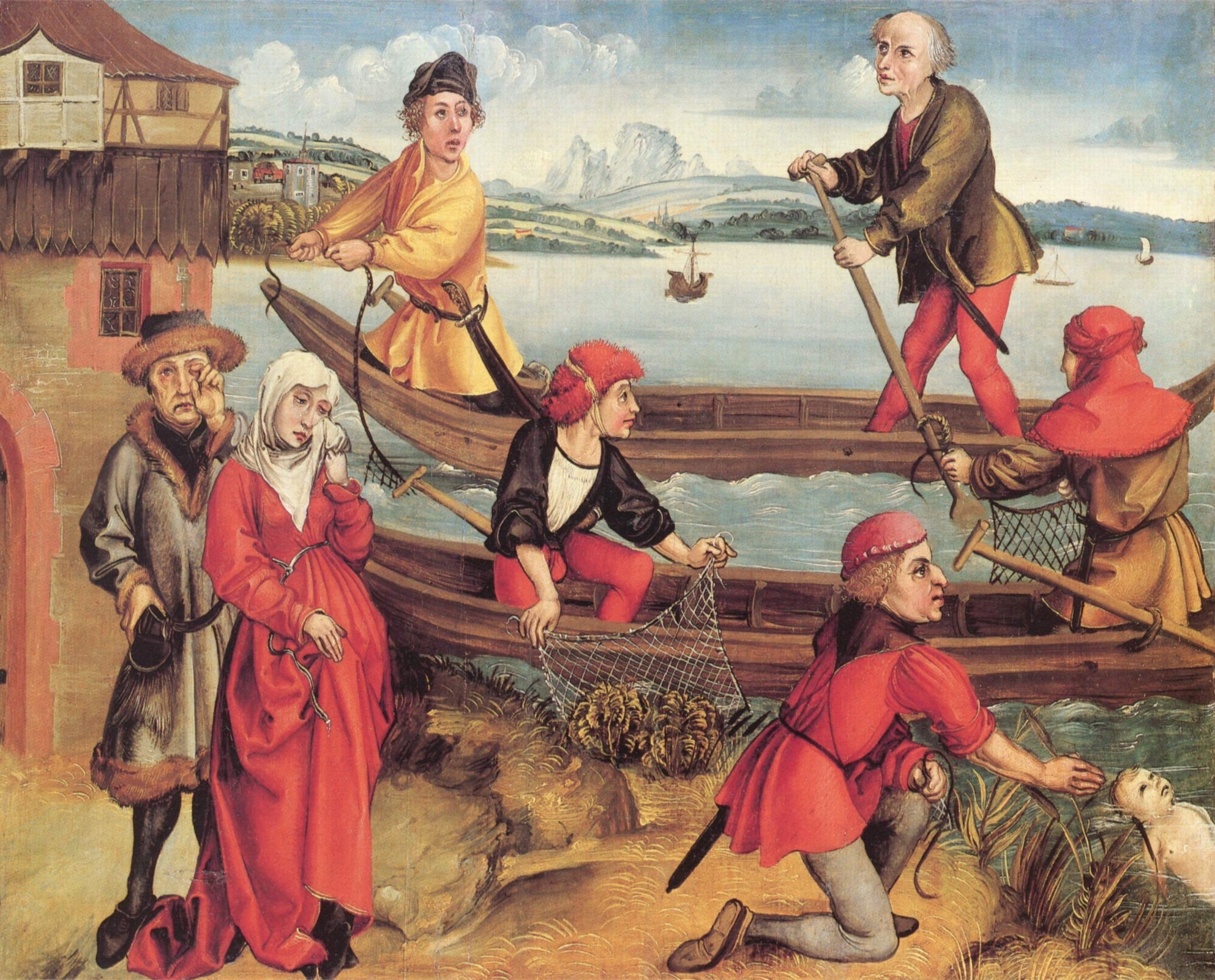 Bregenzin hukkuneen pojan ihmeellinen pelastus - Albrecht Dürer