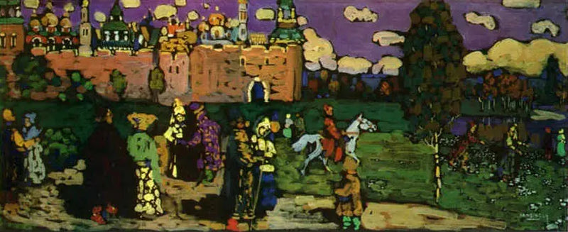 Venäläinen kohtaus - Vassily Kandinsky