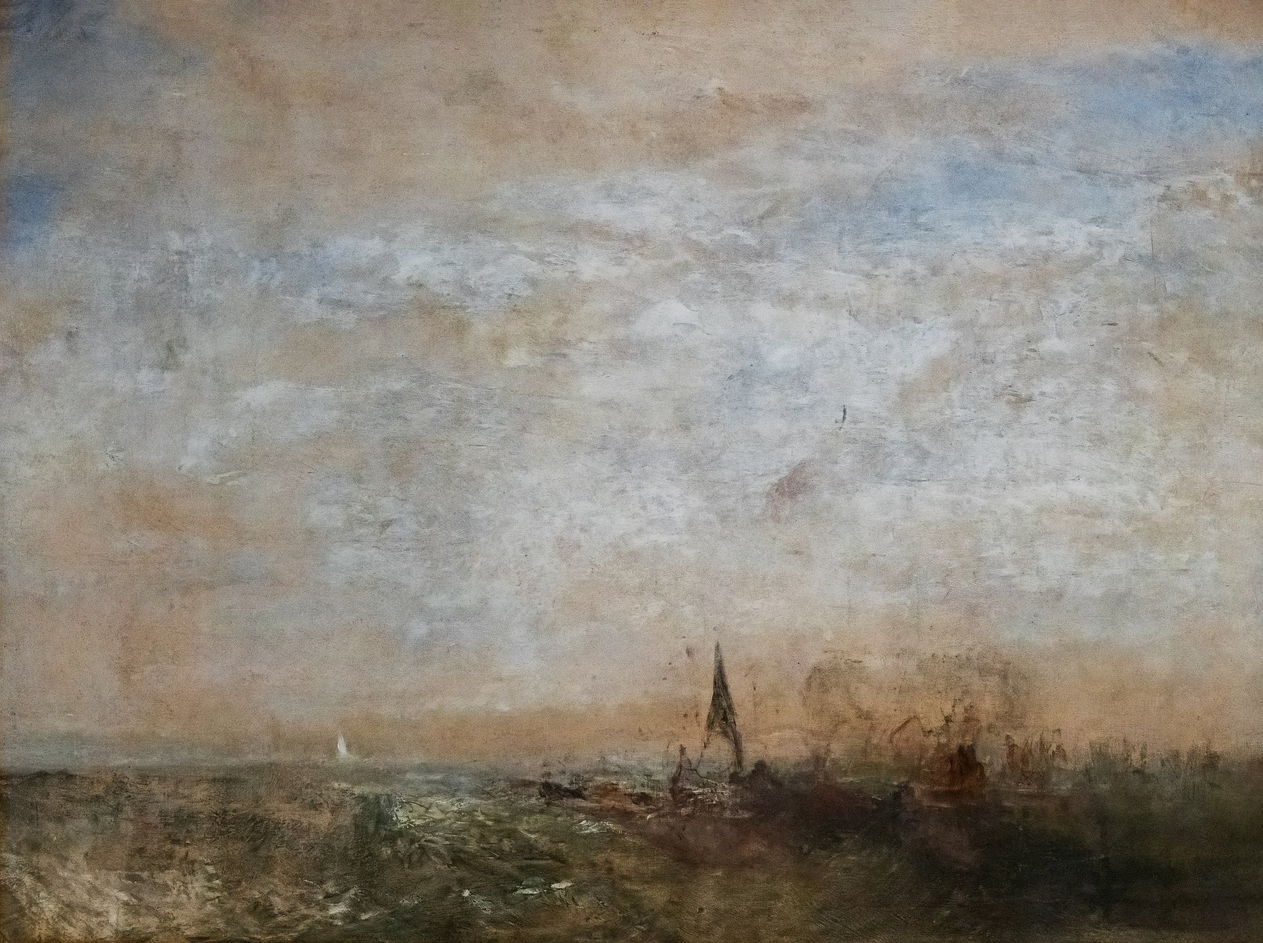 Reproduction du tableau « Shipping - J. M. W. Turner » par Alpha Reproduction en peinture à l’huile