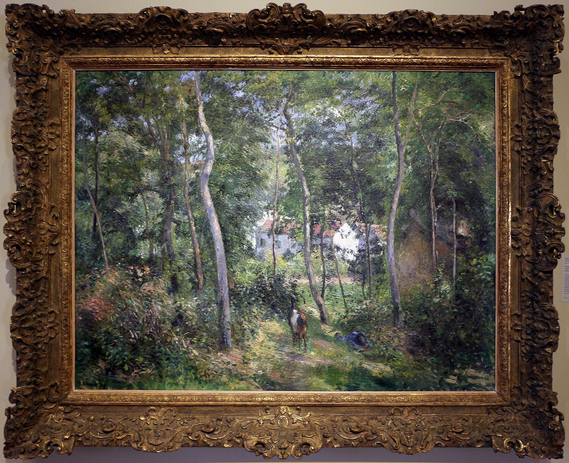Aluskasvillisuus Hermitagessa, Pontoise / Hermitagin tausta - Camille Pissarro