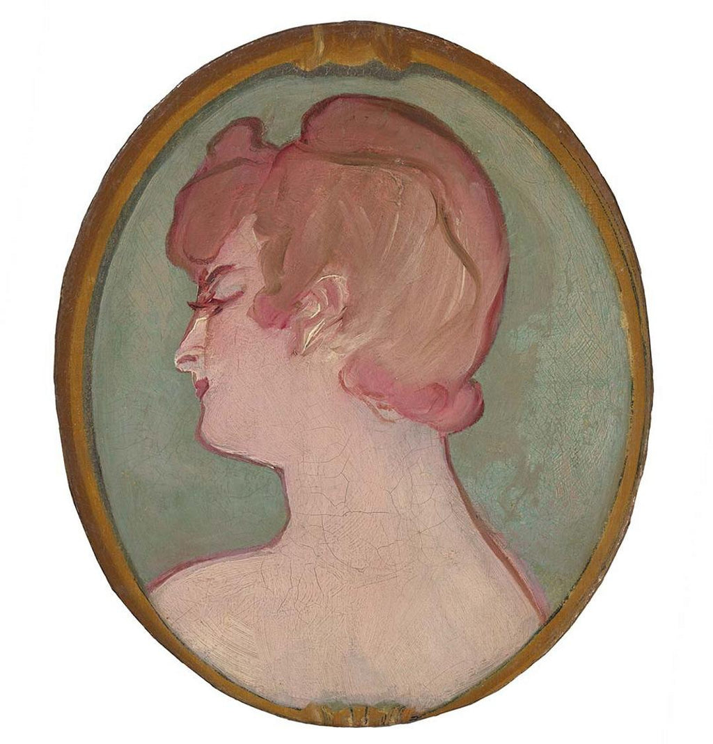 Reproduction du tableau « Tête de fille - Henri de Toulouse-Lautrec » par Alpha Reproduction en peinture à l’huile