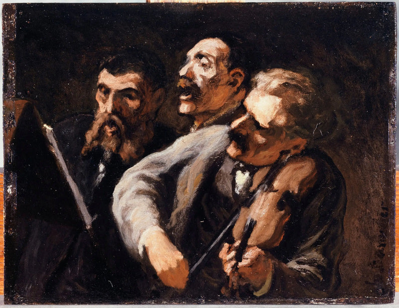 Trio amatööreistä - Honoré Daumier