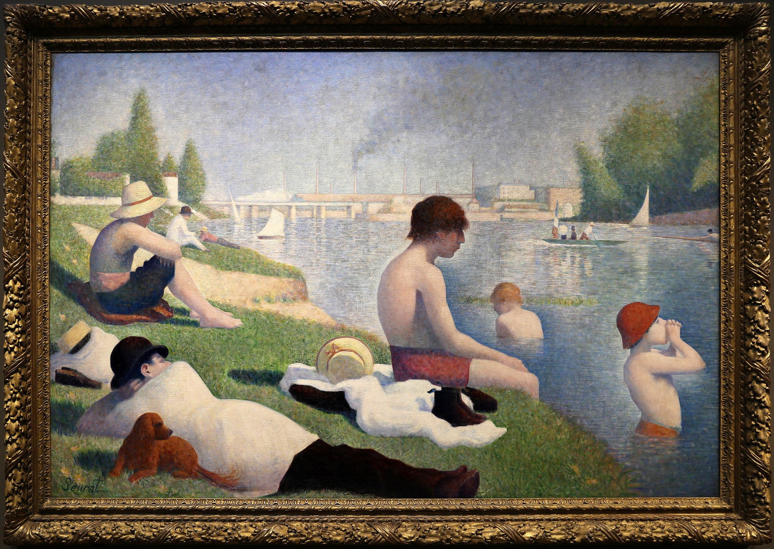 Uiminen Asnières'ssa - Georges Seurat