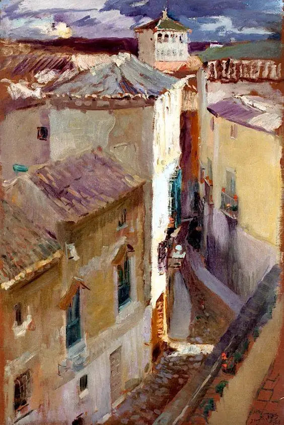Toledo katu (Una Calle de Toledo) - Joaquín Sorolla