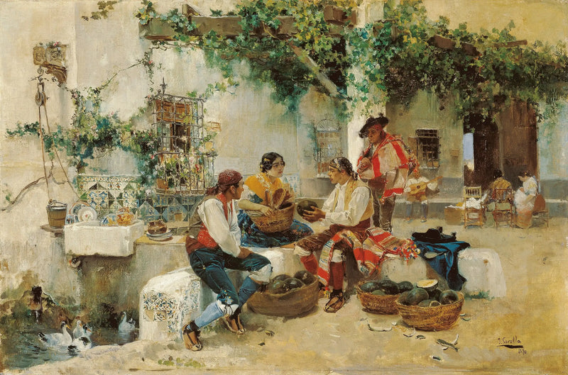 Melonien myynti - Joaquín Sorolla