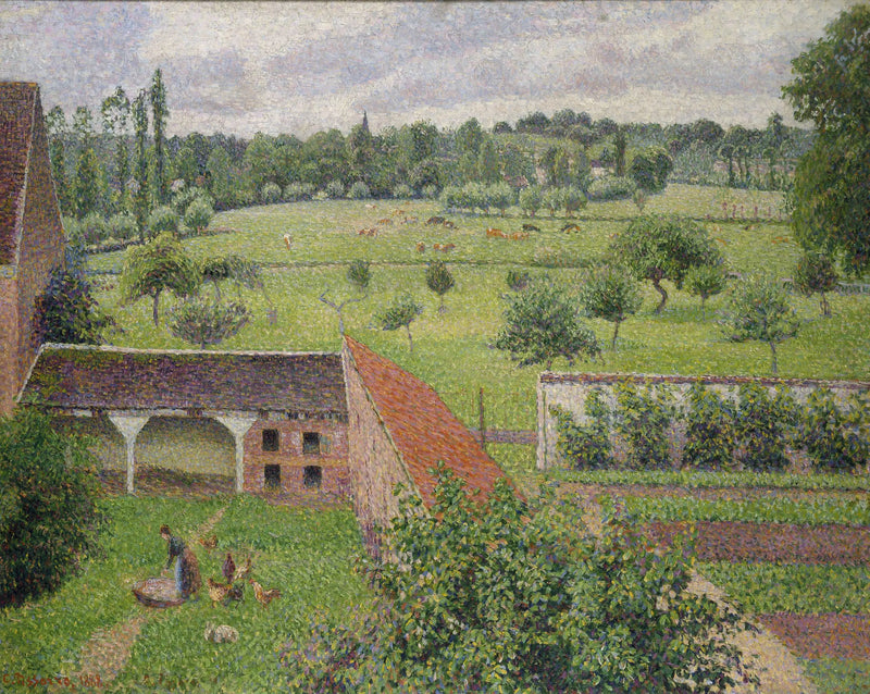 Näkymä ikkunastani, Éragny - Camille Pissarro