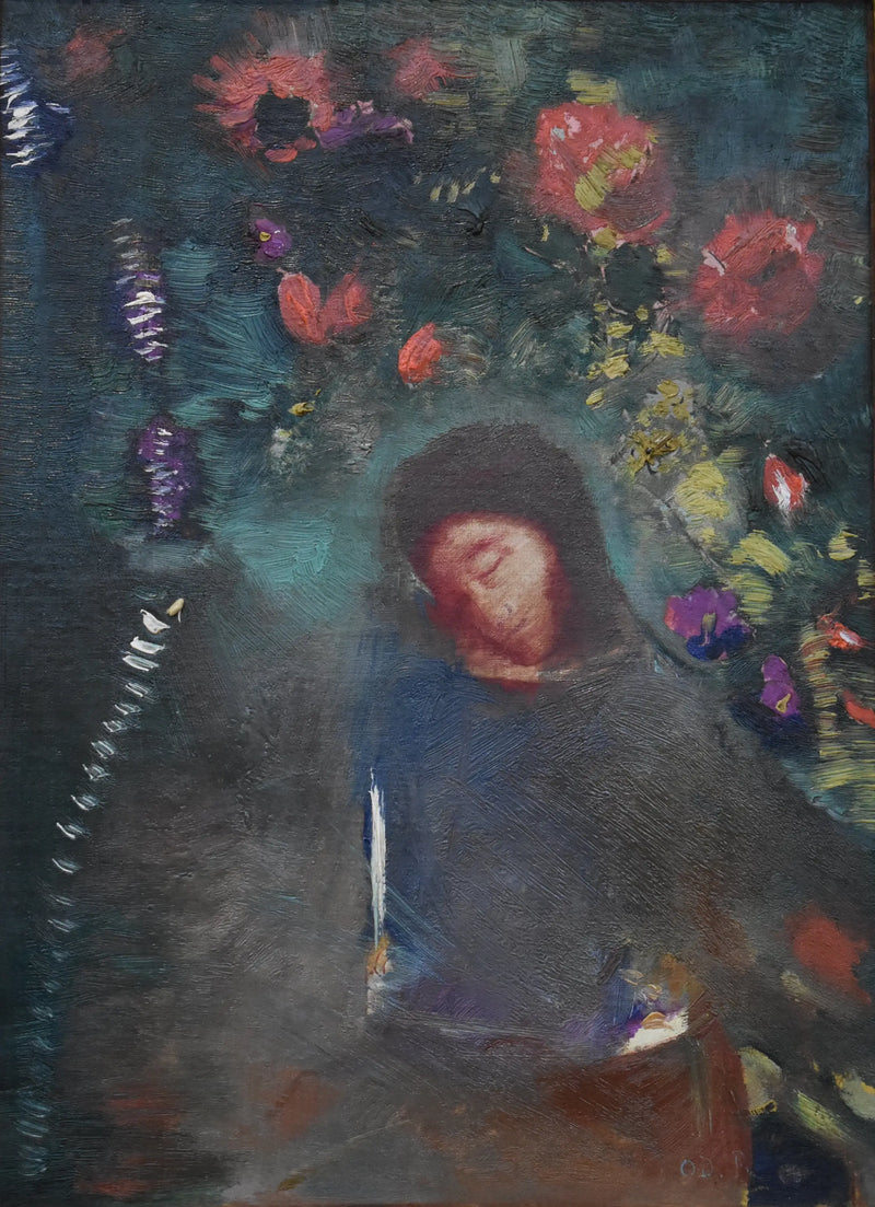 Kasvot ja kukat - Odilon Redon