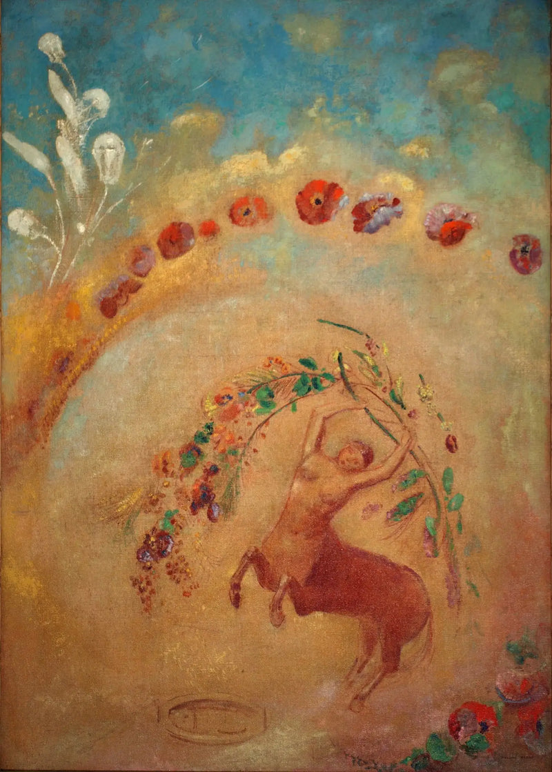 Centaureuskoiruohojen keskellä - Odilon Redon