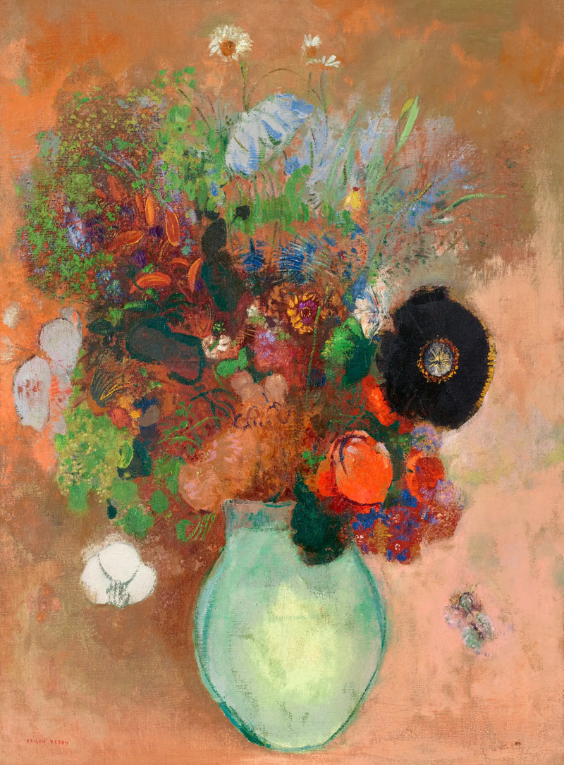 Musta unikko - Odilon Redon