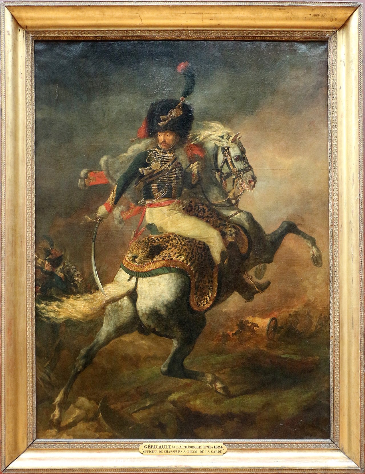Keisarillisen kaartin ratsuväen upseeri hyökkäämässä - Théodore Géricault
