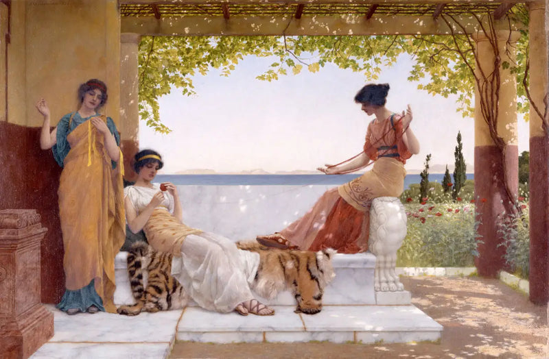 Parvekkeella - John William Godward