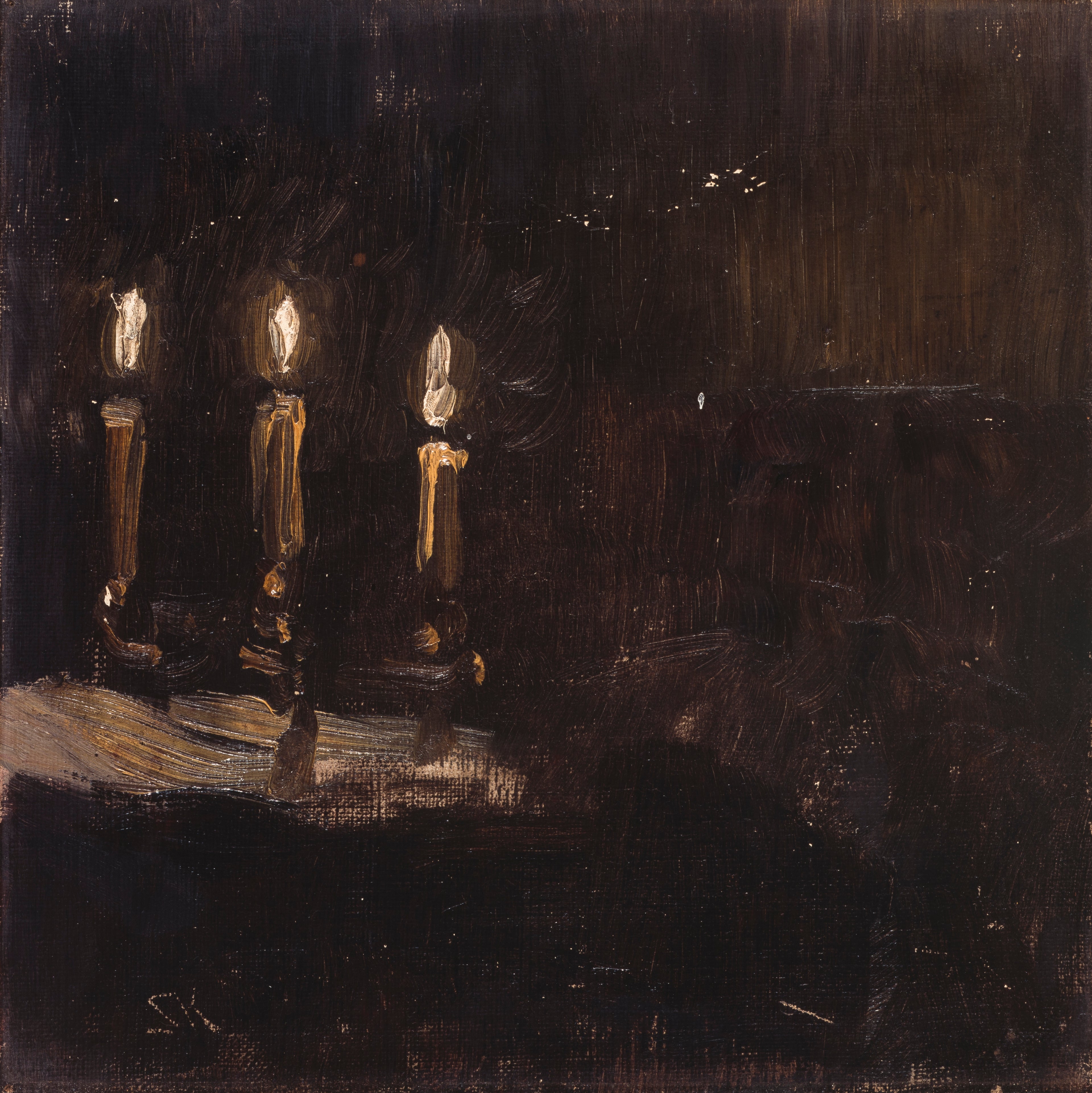 Sytytettyjen kynttilöiden tutkimus - Peder Severin Krøyer