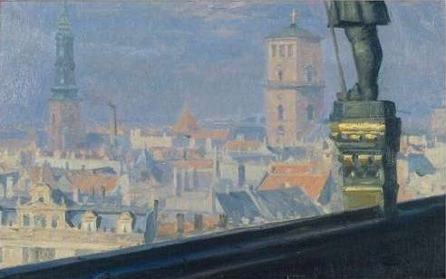 Näkymä Kööpenhaminan Raatihuoneelta - Peder Severin Krøyer
