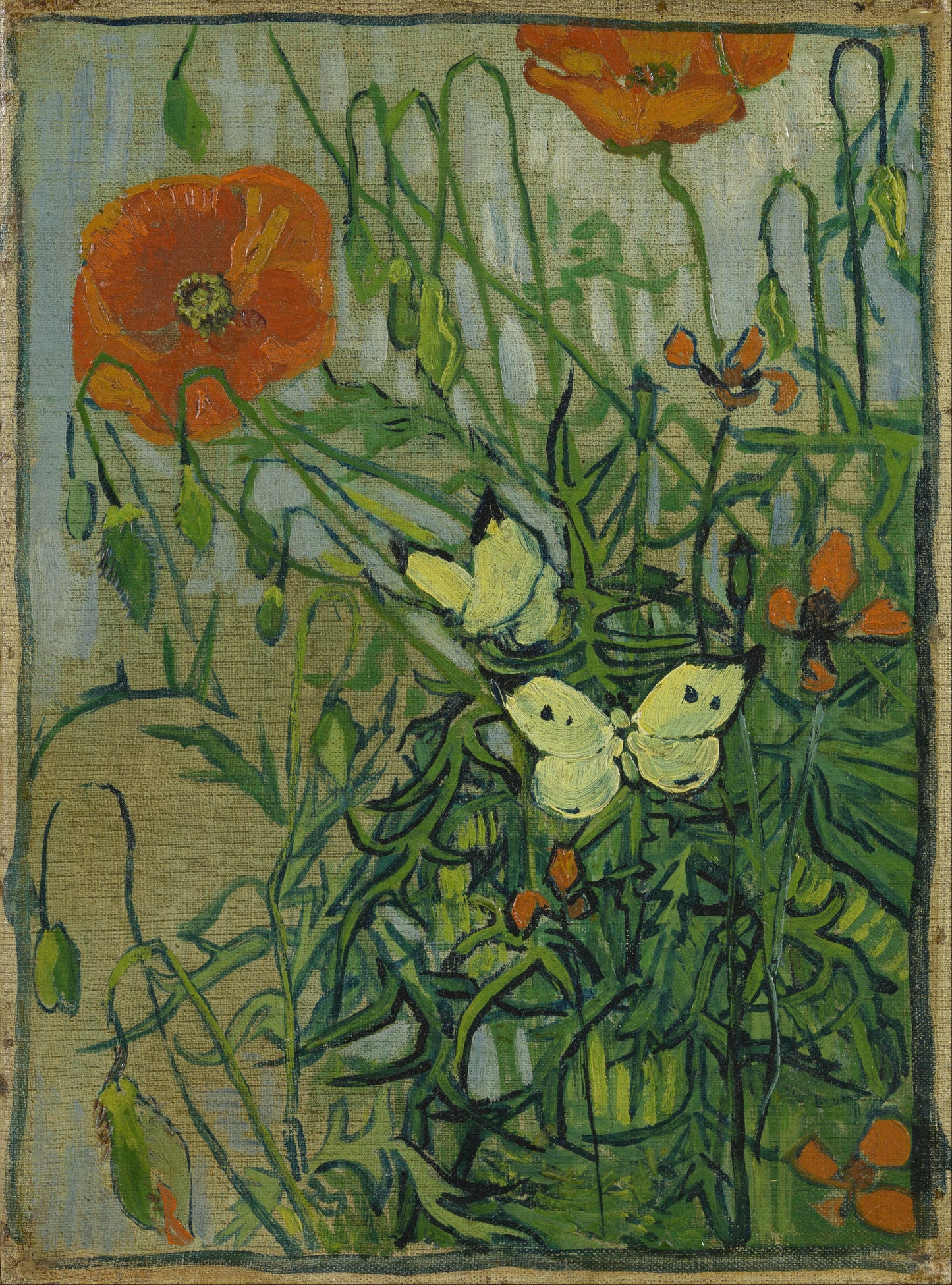 🦋 Perhoset ja unikot – Vincent van Gogh (1890)