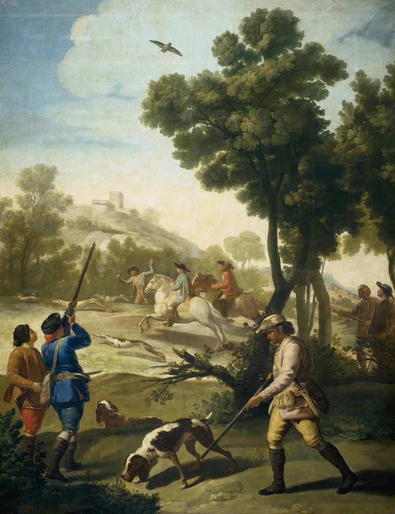 Metsästyskohtaus - Francisco de Goya