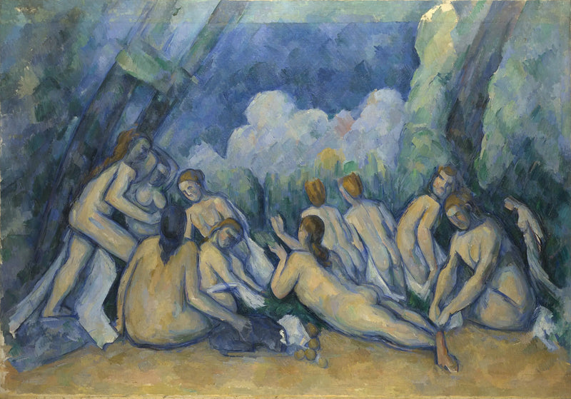 Suuret uimareita - Paul Cézanne