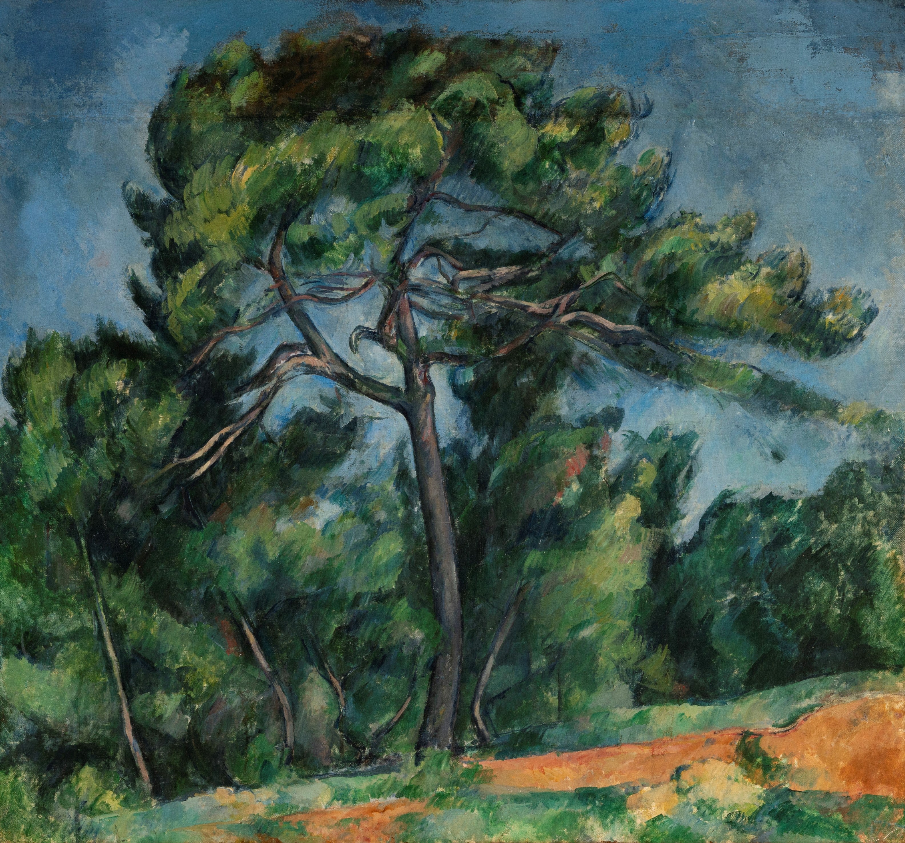 Reproduction du tableau « Le Grand Pin - Paul Cézanne » par Alpha Reproduction en peinture à l’huile