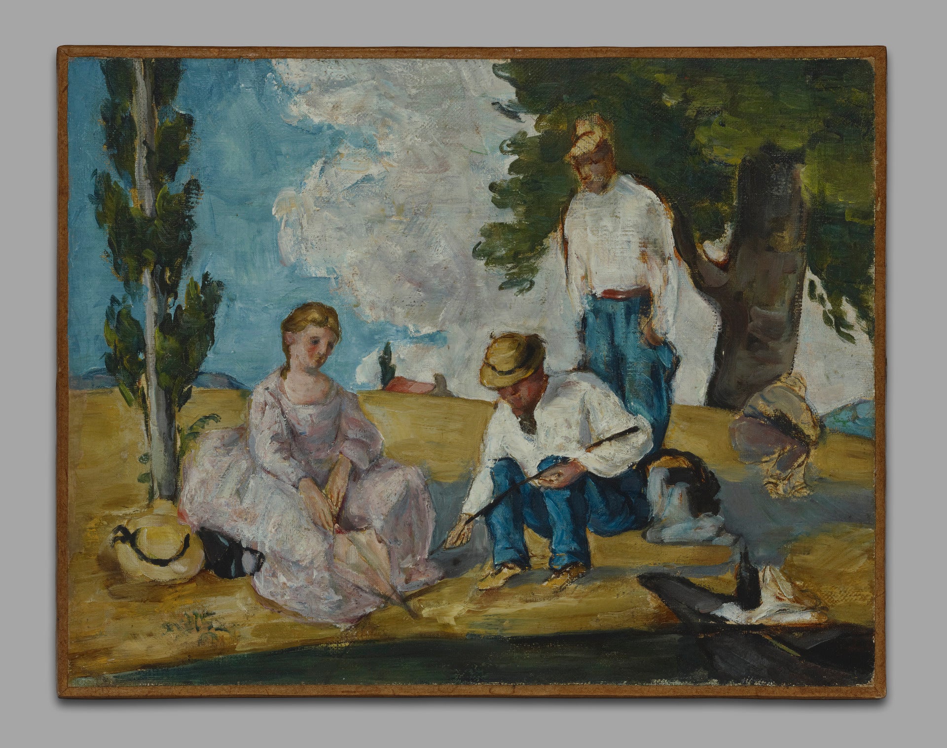 Reproduction du tableau « La Partie de pêche - Paul Cézanne » par Alpha Reproduction en peinture à l’huile