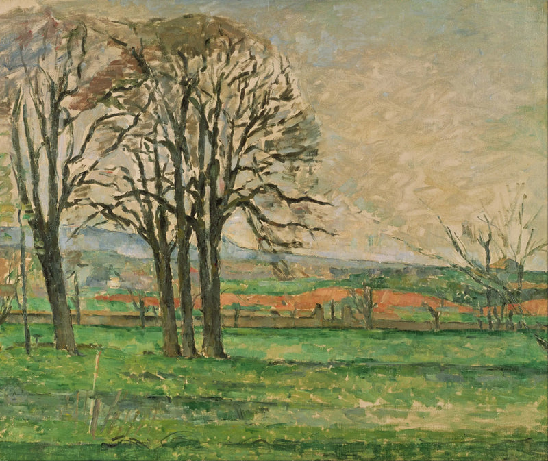 Jas de Bouffanin paljaat puut - Paul Cézanne