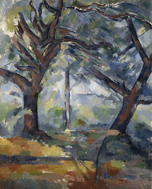Reproduction du tableau « Les Grands Arbres - Paul Cézanne » par Alpha Reproduction en peinture à l’huile