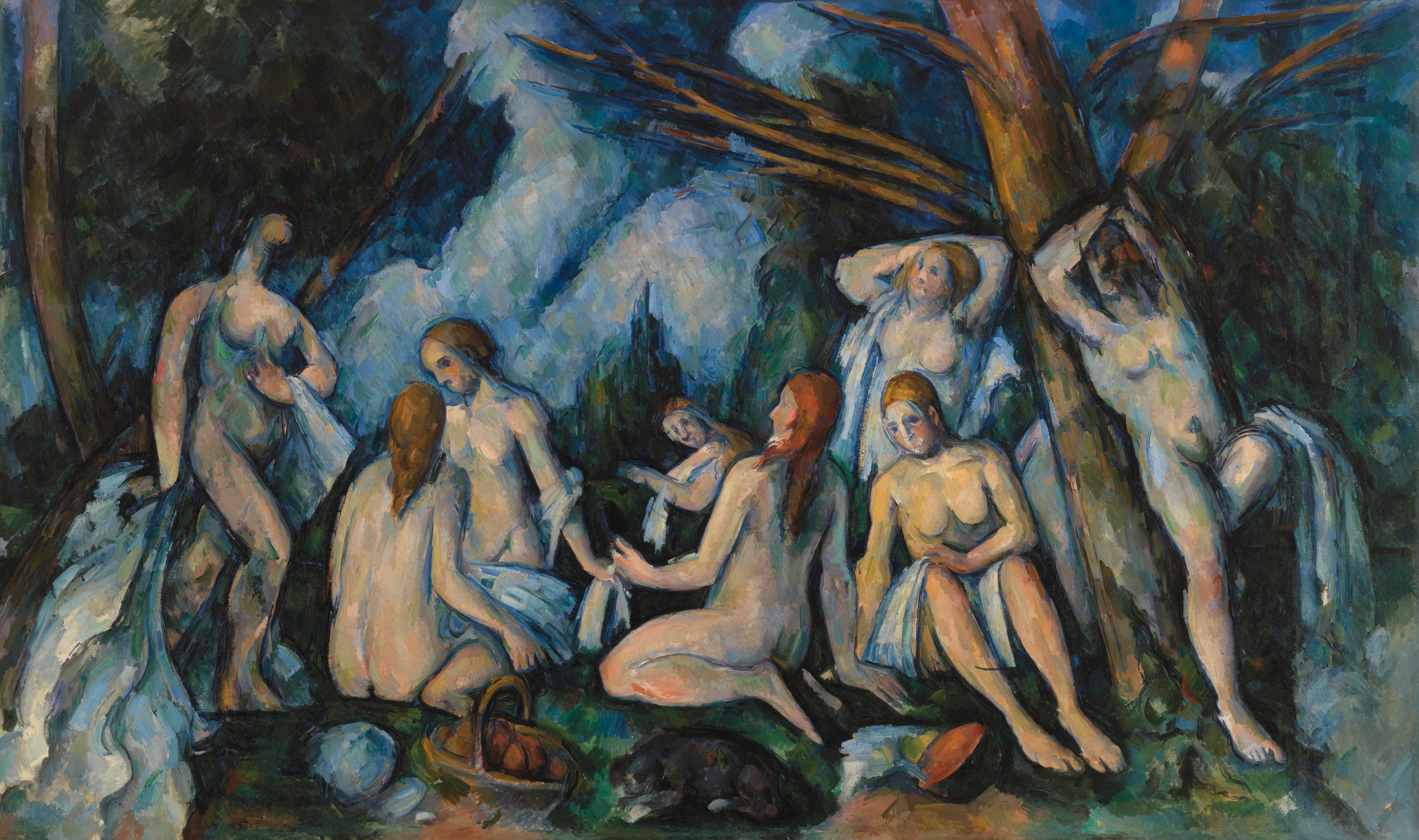 Suuret kylpijät - Paul Cézanne