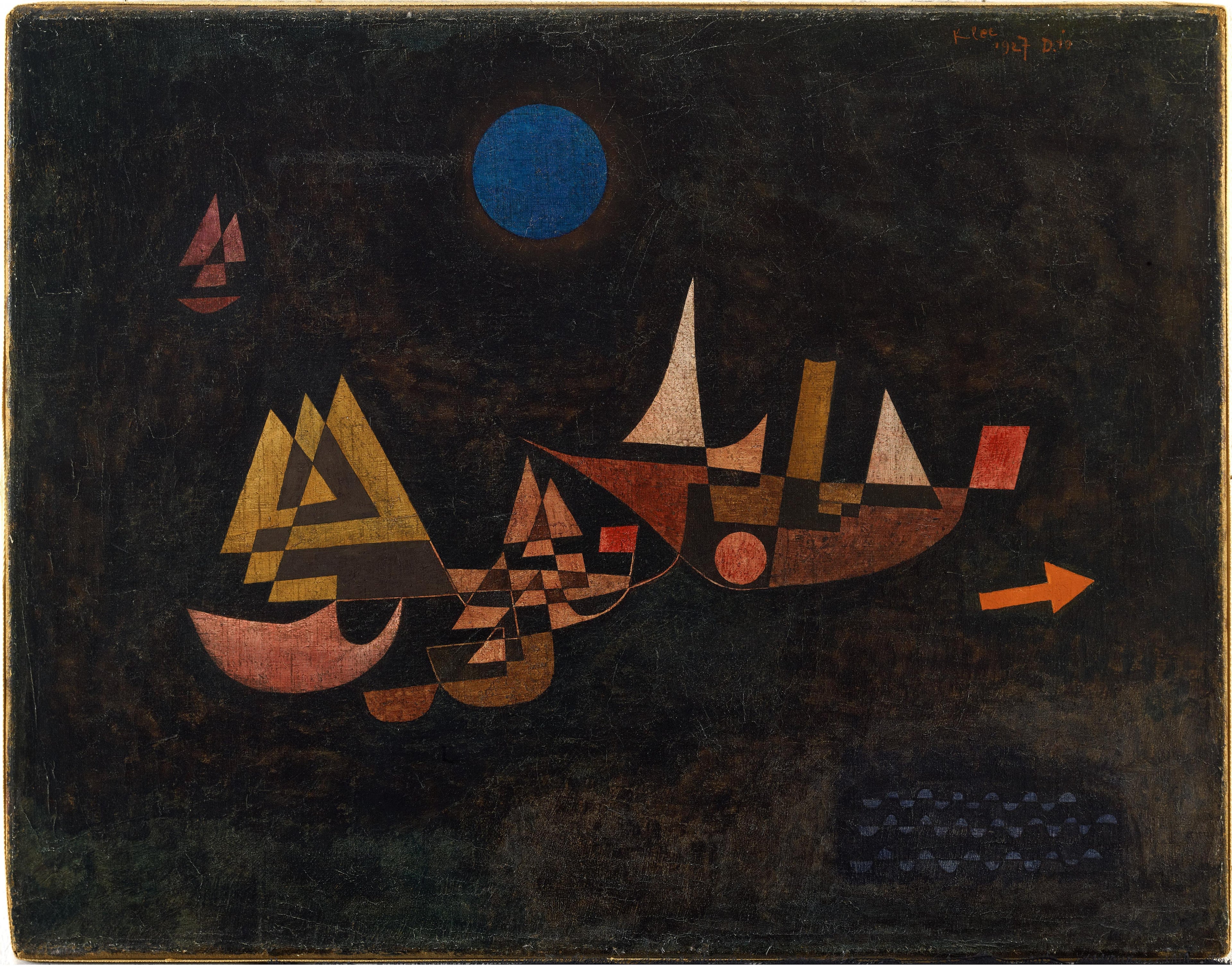 Laivojen lähtö - Paul Klee