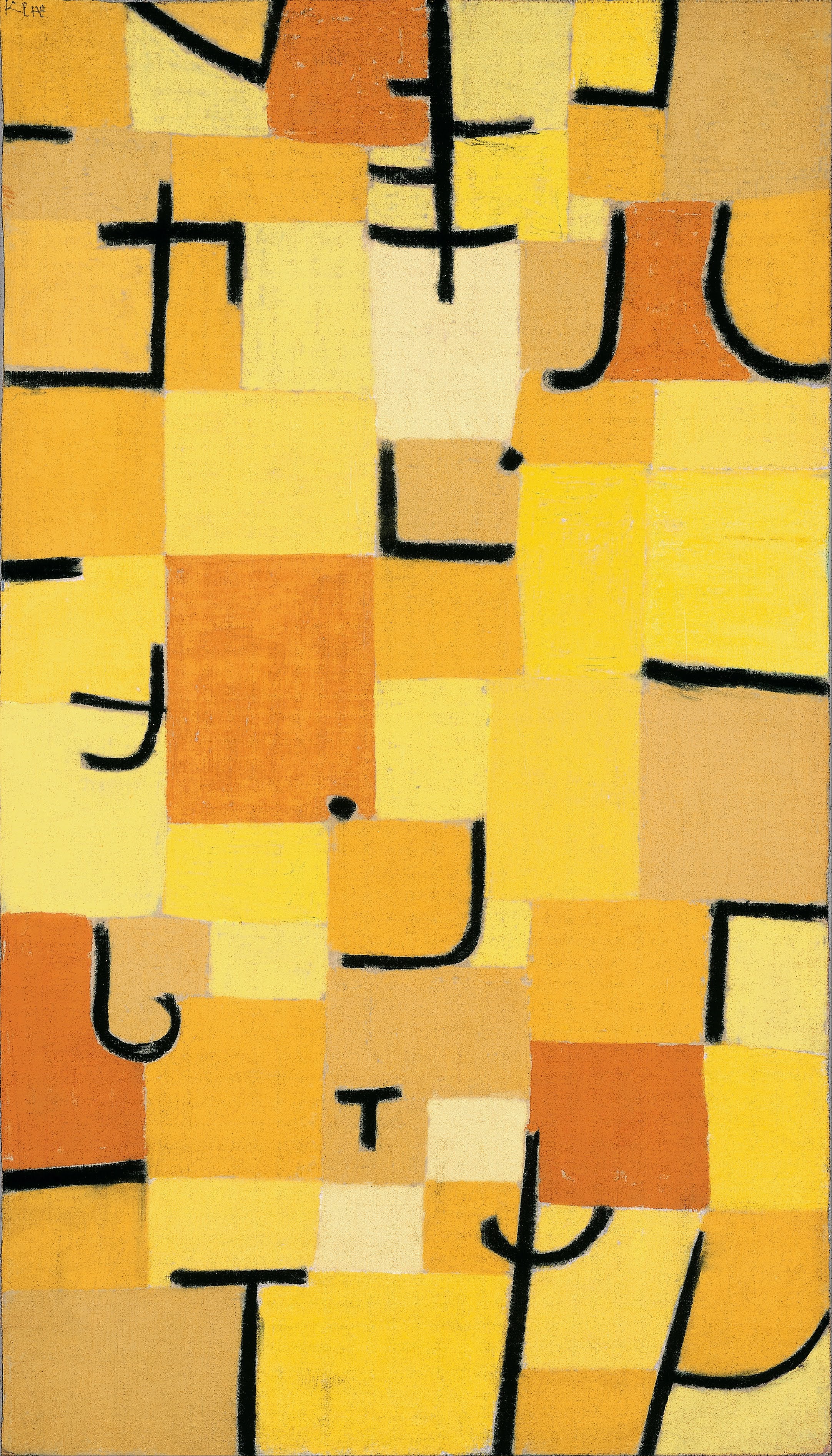 Keltaiset paneelit - Paul Klee