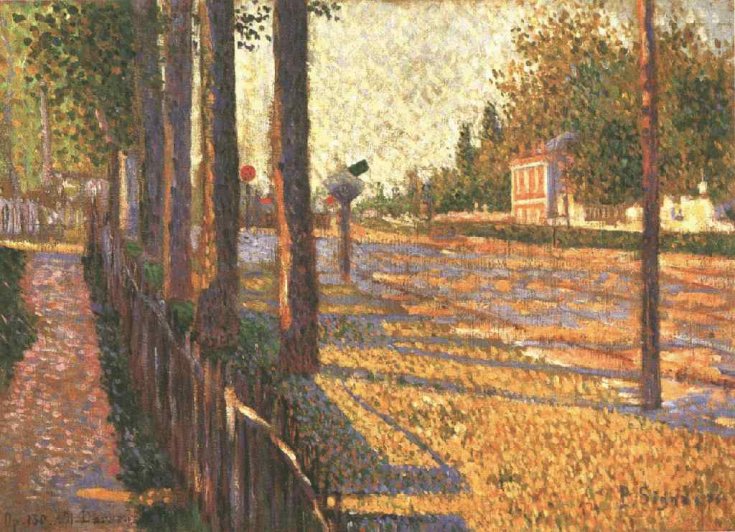 Reproduction du tableau « La route de Pontoise - Paul Signac » par Alpha Reproduction en peinture à l’huile