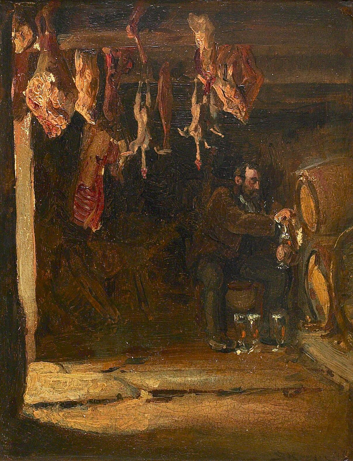 Concarneaussa sijaitseva kellari. - Peder Severin Krøyer